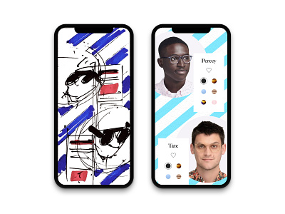From Pen to Pixel: Sketches for iPhone XS 002 - Warby Parker app branding design ecommerce hand drawn identity minimal mobile product design ui ux warby parker web design