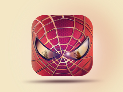 Spider-man iOS Icon Concept app design comic digital painting icon ios ios 7 iphone app icon marvel spiderman