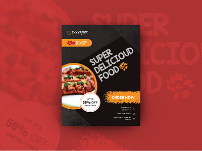 Delicious Food Flyer business business flyer creative design fast food flyer flyer template food flyer meal menu menu design print template restaurant restaurant menu restaurant menu templates template