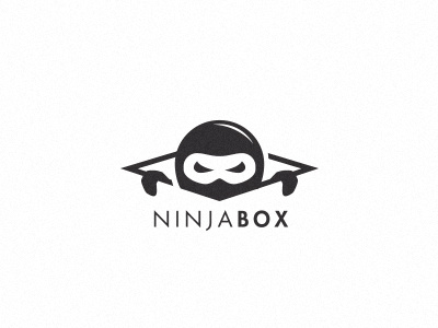 NinjaBox box charcter logo logo designer ninja