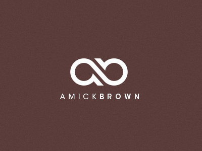Amick Brown ab brown connection consulting infinite it solution letterform mark logo