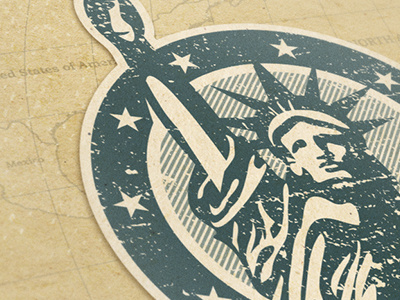 Usa Sticker america snack statue statue of liberty sticker sticker grunge old travel usa vintage