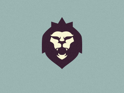 Rising Loyalty angry crown icon king lion logo simple