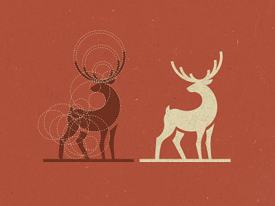 Deer Logo Design animal construct deer logo logo design stag