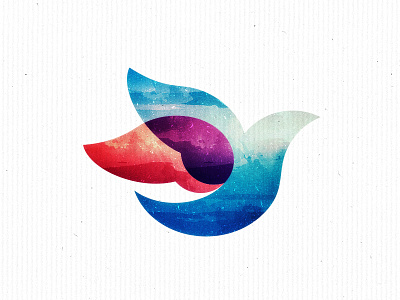 Crop brand identity branding dove graphic design icon ilustrator logo logo design overlap texture unipen universe