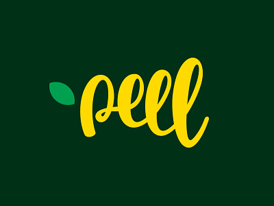 Peel Logo Design brand identity branding fresh lettering logo logo designs logo inspiration logotype one line peel type face typography