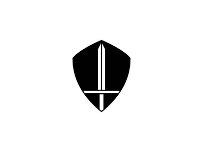 Sword and shield design graphic logo logos simple thirtylogos