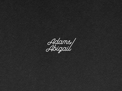 Adams & Abigail branding brandmark daily dailylogochallenge design graphic design logo logomark luxury simple typography