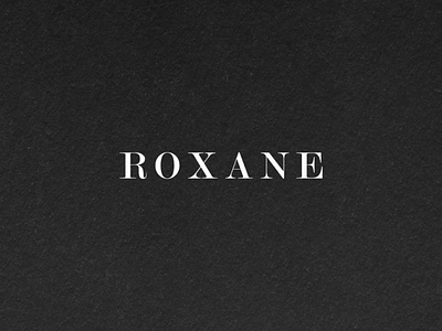 Roxane women's clothing brand brand brand identity branding daily dailylogo inspirations logo luxury premade logo womens brand