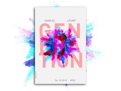 Generation | 002 color design designer explode graphic design inspirations poster poster design