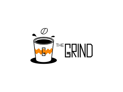 02/30 | The grind coffee shop brand branding coffee coffee logo coffee shop dailylogo design illustrator logo thirtylogos