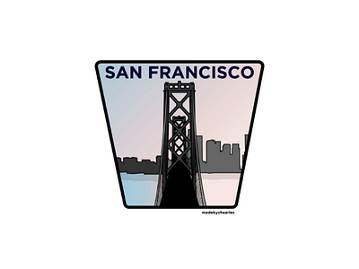 San Francisco badges brand branding creative design emblem innovative logo logo design scenery