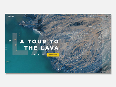 A Tour To The Lava - Travl (Web Design) graphic design illustrator photoshop product design ui ux vector web design webflow website website builder