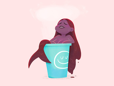 Siren's Coffee girl illustration siren starbucks