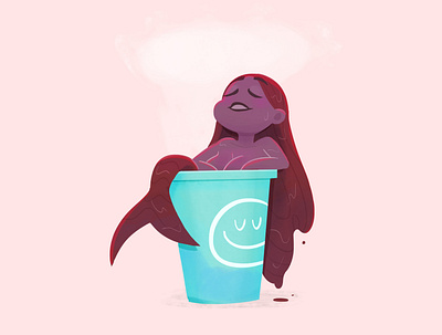 Siren's Coffee girl illustration siren starbucks