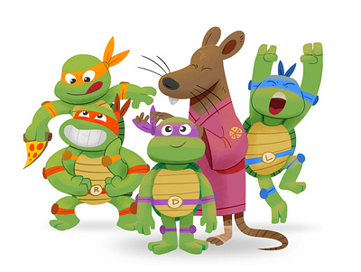 Brand new mask children book illustration illustration tmnt turtles