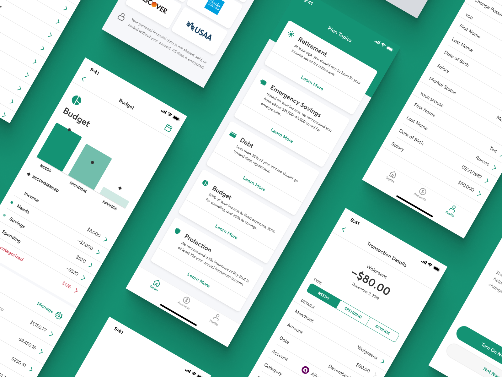 Financial Wellness App by Jared Pike on Dribbble