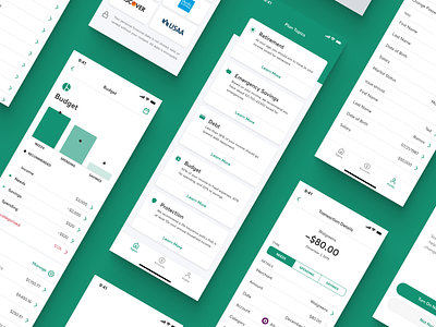 Financial Wellness App interface mobile app product ux ui
