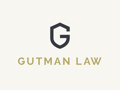 Gutman Law branding criminal defense flat law laywer logo
