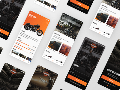 Harley Davidson App app app design design mobile app mobile ui ui uidesign uiux ux uxdesign