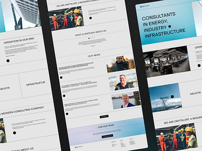 DRIFTKLARK - Consulting Landing Page View