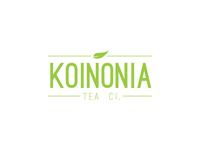 Koinonia Tea Company branding graphic design identity tea company