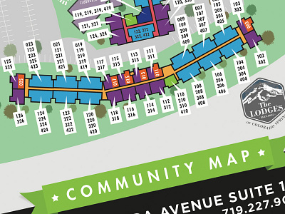 Community Map Design flyer design graphic design student housing flyer