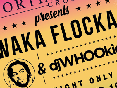 Waka Flocka Concert Poster design graphic design poster waka flocka