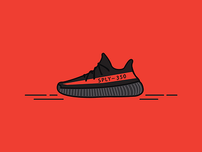 Yeezy Boost 350 Vector Illustration adidas boost illustration shoes sneakerhead sneakers vector yeezys