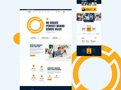 Onitir IT Consultancy & Solution Website Design consultancy footer header it it app it solution it website landing page landingpage mockup onitir slider solution team theme ui ui design ux ux design website