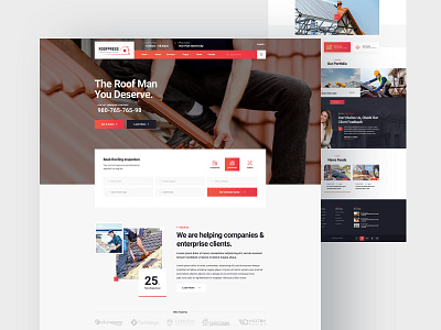 Roofpress Roofing Service Website Design