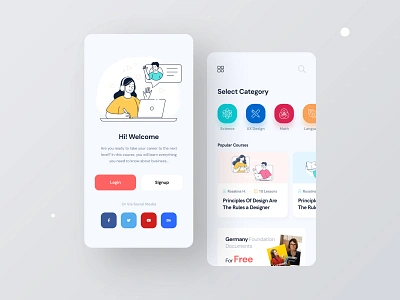 Online Learning Platform app design fixed learning app learning platform online online app online course online learning platform saas ui ui design ux ux design