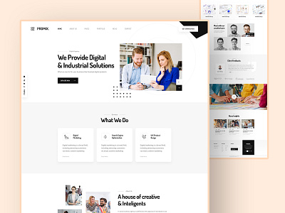 Promix digital agency website design