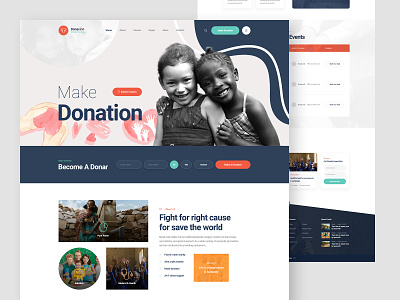 Donacion Charity Fundraise Website Design