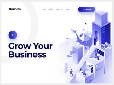 Business Website Header Exploration.