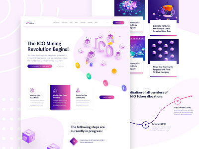 ICO and Mining Landing Design