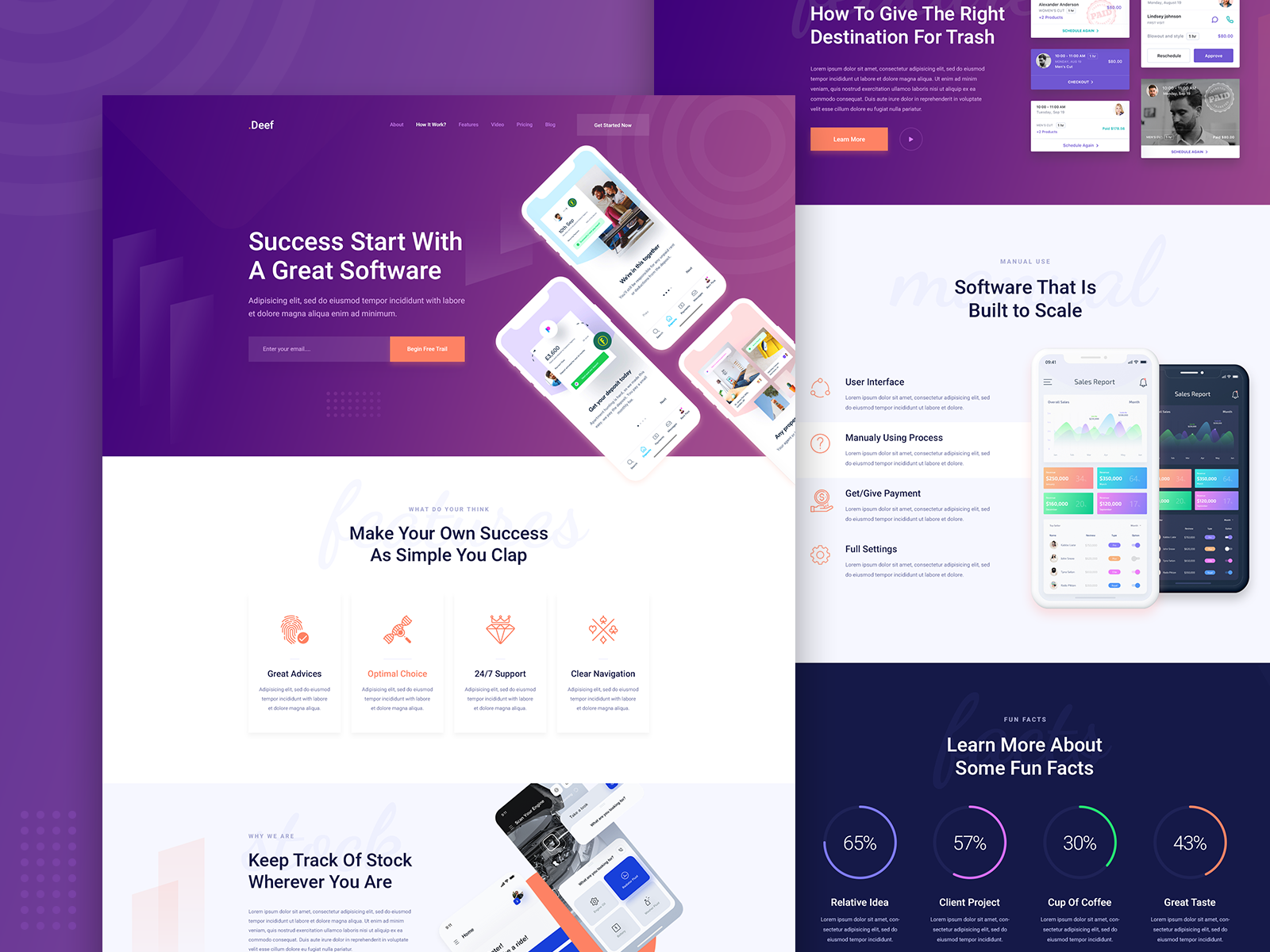 Deef Sass Landingpage by Yasinul Huq on Dribbble