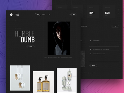 Creative Portfolio / Case Study / Personal 2019 trend case study header menu personal portfolio portfolio design ui ux website