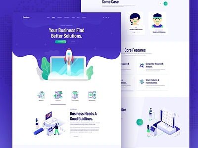 Digital Marketing / SEO / SMM / SEM 2019 2019 trend digital marketing digital product header isometric landingpage sem seo smm website