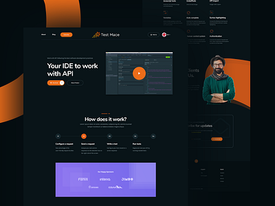 API Testing Tool Website by Yasinul Huq on Dribbble