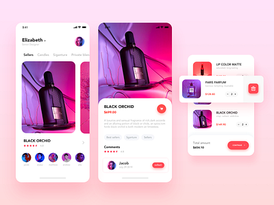 Perfume app design