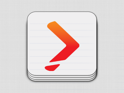 Instacali (iOS) arrow boomerang gradient instacali ios ios app orange paper red stack of paper