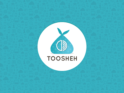 Toosheh Logo dribbblescooop icon logo simple teal