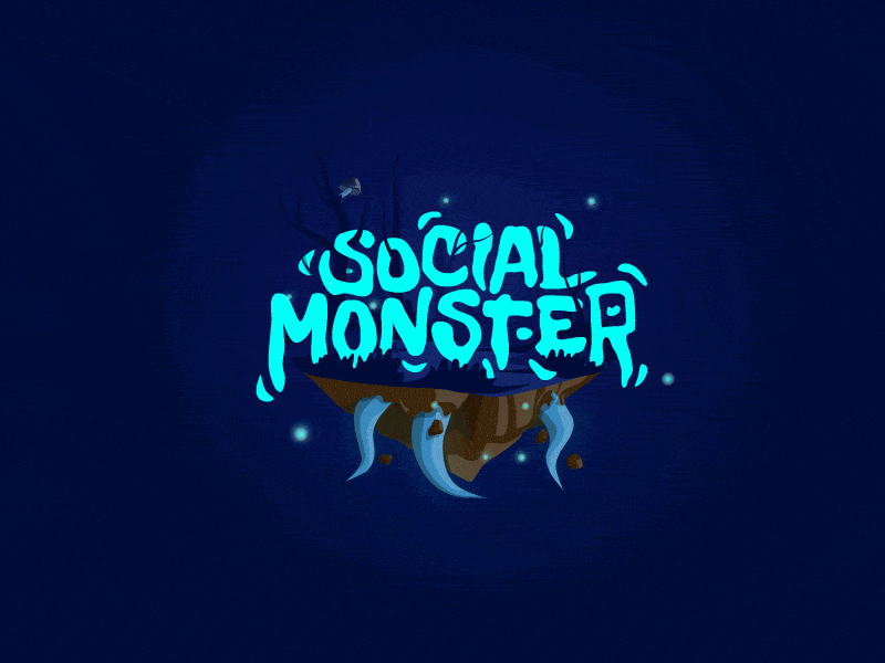 Social Monster Logo adobe animation graphic illustration intervi logo monsters vector