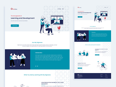 Landing Page Digiverse branding graphic design landing page ui website