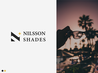 Nilsson Shades Logo Design brand design brand identity branding graphic design graphics icon logo logo design minimal