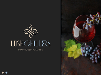 LushChillers Logo Design brand identity branding design graphic design logo