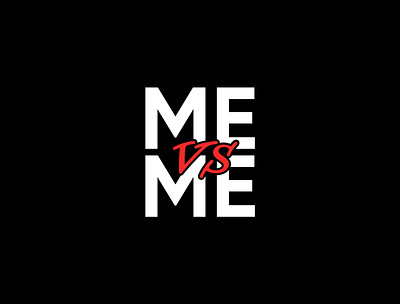 Me vs Me Concept brand identity branding design graphic design logo