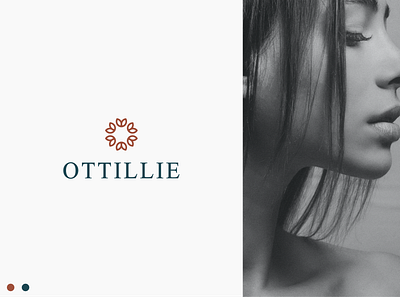 Ottillie Logo Design brand identity branding cosmetic design female graphic design logo