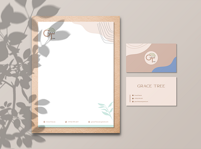 Stationery Design for Grace Tree brand identity branding design graphic design graphics logo stationery